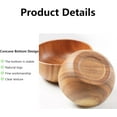 thumbnail image 4 of Wooden Fruit Salad Bowl:Small Salad Bowl for Home Use,Wooden Bowls for Kitchen and Dining Table,Serving Bowls for Holding Rice, Salad, Hot Soup,Wood Swell Salad Bowl,4.3 * 2.3IN, 4 of 7