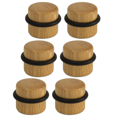 thumbnail image 1 of Topes De Puerta - Tope De Puerta Adhesivo De Madera Para Suelos - Topes De Protección Para Puertas Y Paredes - Paquete 6 Unidades, 1 of 5
