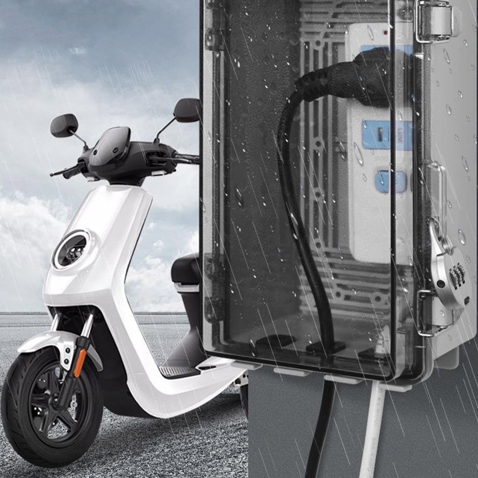 Plastic Electrical Junction Box Waterproof Connection Cable Enclosure for Indoor Outdoor Power Case Junction Box