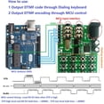 thumbnail image 3 of Inteprter Generador DTMF Codificador Transmisor Módulo Dial MCU Control Decodificadores Módulos Tablero de control de audio portátil Teléfono Electrónica miscelánea, 3 of 6