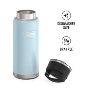 Thermos Stainless Steel Vacuum Insulated Dual Flow Bottle, Glacier, 40oz