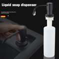 Senlesen Matte Black Soap Dispenser for Kitchen Sink 250ML Dishes