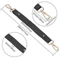 thumbnail image 2 of Wide Purse Handles 11 Inch Short PU Leather Handbag Handles Strap Replacement Women Clutch Bag Bucket Bag Top Handle Strap DIY Bag Straps Repair Accessories Black, 2 of 8