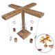 thumbnail image 3 of de lanzamiento de con paquete de escalera de tiro, de beber de de juguetes de hechos , juguetes de Madera CUTICAT juego de anillo de gancho, 3 of 8