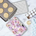 thumbnail image 5 of 2 Pack Pot Holders for Kitchen Heat Resistant Hot Pads Sets for Cooking Baking Lavender and Pink Flowers, 5 of 7