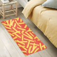thumbnail image 3 of Bath Mat Soft Plush Non-Slip Absorbent Bathroom Rugs 39"x20" French Fries, 3 of 8