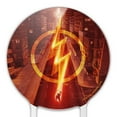 thumbnail image 3 of Acrylic The Flash TV Series Lightning Streak Cake Topper Party Decoration for Wedding Anniversary Birthday Graduation, 3 of 7