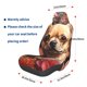 thumbnail image 3 of Balery Vintage Red Flower Chihuahua Funda de Asiento para Auto con Diseño - Cubierta Frontal Suave y Transpirable con Protector Antideslizante- 1 Unidad, 3 of 5