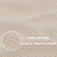thumbnail image 6 of Smiry 100% Cotton Waffle Weave Kitchen Dish Cloths, Ultra Soft Absorbent Quick Drying Dish Towels, 12x12 Inches, 6-Pack, Beige, 6 of 7