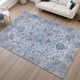 thumbnail image 6 of Addison Rugs Mayfield Premium Machine Washable Traditional Global Blue Rectangle Rug, 10' x 14', 6 of 6