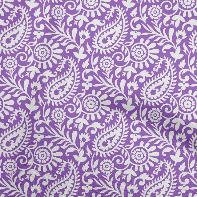oneOone Tissu en Rayonne Améthyste Tissu pour Robe Tissu Imprimé au Mètre 56 Pouces de Large