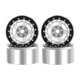 thumbnail image 1 of HILABEE 4 Pieces RC Wheel Rim Set Replacing Metal Wheel Rim Hub for D90 Vehicle 1:10 Argent, 1 of 9
