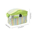 thumbnail image 2 of YOSADIER 1Pcs Rectangular Olive Green Picnic Bag with Insulated Feature for Outdoor Picnic Basket 15.75 in L, 2 of 7