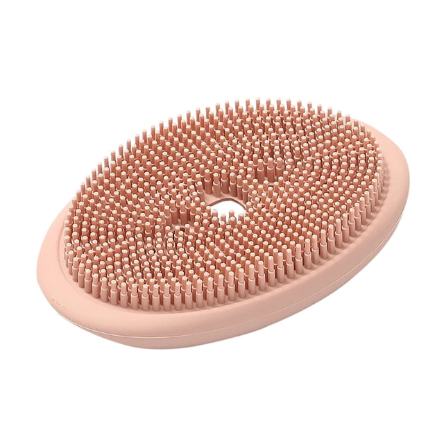 Estante de drenaje de silicona Bearachild soporte de esponja para inodoro bandeja para platos almacenamiento organización del hogar rosado redondo