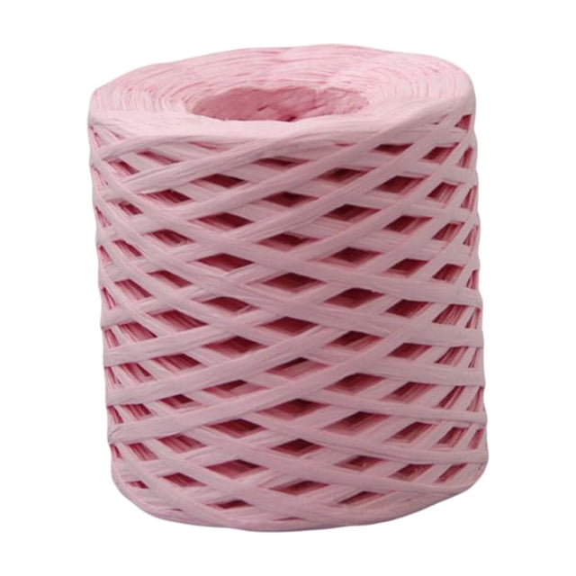 stanreset Paper Ribbon Wrap Rope Wedding Decor Compact Size Long-lasting Packing Craft Anniversary Resilience Decorative DIY Prop Pink 200 Meter