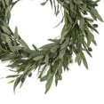 thumbnail image 5 of Artificial Olive Wreath 19.7 Inch, Green Olive Leaf Garland for Front Door, All Season Farmhouse Decor for Wedding, Wall, and Indoor Outdoor Use, 5 of 6
