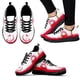 thumbnail image 1 of Zapatos de golf con estampado de tinta en blanco y negro, zapatos deportivos para actividades al aire libre, zapatos de baloncesto con cordones y suela negra, zapatos planos para aficionados., 1 of 6