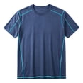 thumbnail image 3 of hlysgo Mens Workout Quick Dry Shirts Athletic Moisture Wicking Running Gym Mesh Shirt Performance Lightweight T-Shirts Dark Blue,6XL, 3 of 5