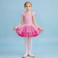 thumbnail image 2 of Byoo Little Girls Dance Tutu Dress Sequin Solid Color Sleeveless Ballet Puffy Tulle Dresses Breathable Mardi Gras Clothes for Children, 2 of 5