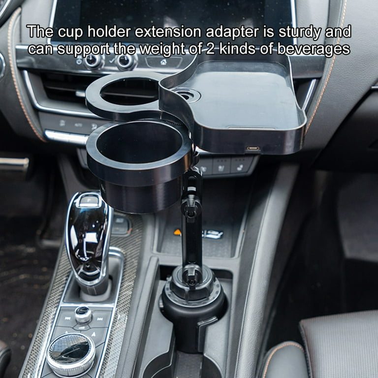 1111Fourone Car Cup Holder with Insert Tray Truck Swivel Cupholder Extender  Adapter Water Automotive Interior Organizer Universal 