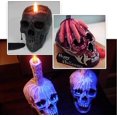 thumbnail image 4 of DIY candle mold, 3D skull silicone mold handicraft candle making mold, Halloween party accessories candy mold, silicone, 4 of 5