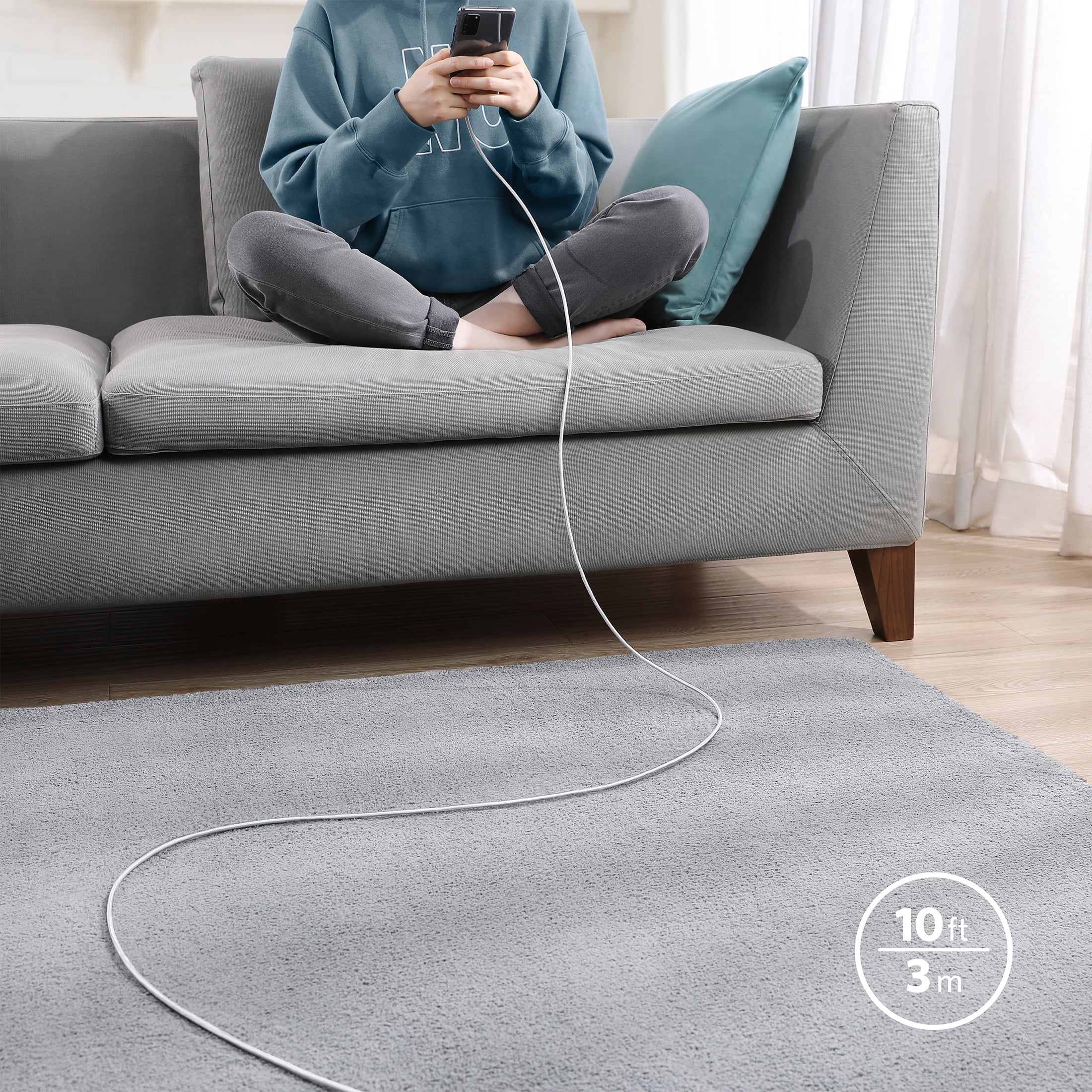 Anker USB-C to USB-C Cable (10ft, 100W Nylon)