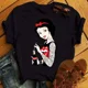 thumbnail image 2 of Nuevas camisetas de moda para mujer, camiseta con estampado de princesa Punk, ropa de manga corta, camiseta Kawaii de Disney, camisetas para mujer, ropa de calle, 2 of 5