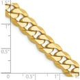 thumbnail image 5 of 14K Yellow Gold 8.5mm Flat Beveled Curb Chain (26 X 8.5) Made In South Africa fbu220-26, 5 of 5