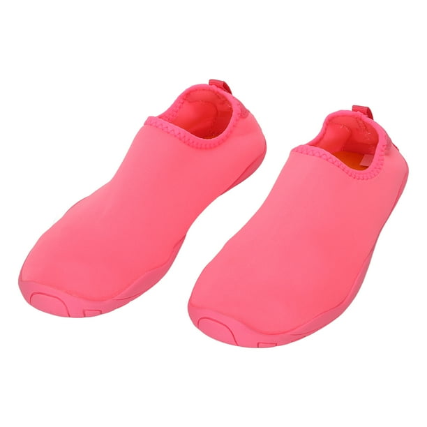 1 par de zapatos impermeables y resistentes a la arena para mujer, de malla transpirable, ligeros, para deportes acuáticos, natación, pesca, color rosa, talla 38