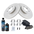 thumbnail image 2 of TRQ Rear Premium Ceramic Brake Pad & Coated Rotor Kit w/Chemicals for Mitsubishi BKA24776 Fits select: 2013-2018 MITSUBISHI OUTLANDER SPORT, 2014-2018 MITSUBISHI OUTLANDER, 2 of 6