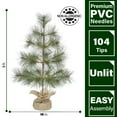 thumbnail image 3 of Fraser Hill Farm 3-ft. Farmhouse Fir Christmas Tree with Burlap Bag, FFFF036-0GR, 3 of 8