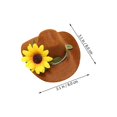 thumbnail image 3 of 2pcs Wine Bottle Hat Decors Party Stylish Wine Bottle Cowboy Hat Ornaments, 3 of 4