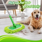 JEHONN Reusable Microfiber Mop Pads, 4 Pack Dry & Wet Sweeping Cloths