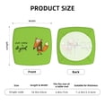thumbnail image 6 of Gaeub Drink Coffee And Do Good Square Chair Seat Covers, Stretch Fitted Printed Chair Seat Cushion Cover for Kitchen, Office - One Size, 6 of 9