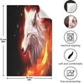 thumbnail image 3 of SKYSONIC Fire White Wolf Kitchen Towels, 18 x 28 Inch Super Soft and Absorbent Dish Cloths for Washing Dishes, 6 PCS Reusable Multi-Purpose Microfiber Hand Towels for Kitchen, 3 of 7