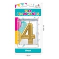 thumbnail image 4 of Velas de Cumpleaños Granmark No. 4 Dorada, 4 of 4