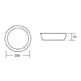 thumbnail image 4 of Estevez Luminaria LED para Sobreponer DRUM ECO 24W 4000K Negro, 4 of 7