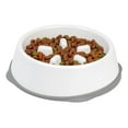 thumbnail image 3 of IRIS USA 4 Cups Slow Feeder Dog Bowl, Anti-Choking, Anti-Slip, Easy to Clean, Interactive Puzzle Toy, Healthy Digestion, Long snouted, Dogs Cats & Other Pets, BPA, PVC, Phthalate Free, White/Gray, 3 of 3