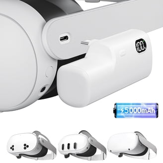 Wiher Rechargeable Battery Pack for Oculus VR Headset, RGB Light