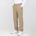thumbnail image 6 of Jalioing Kids School Uniform Pants Dressy Casual Straight Leg Elastic Waist Trousers Big Boys Girls Plain Formal Pants, 6 of 9