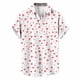 thumbnail image 2 of Ceisia Fashion Unisex Men Women Casual Short Sleeve Printed Turndown Collar Button Gift Shirt, 2 of 6