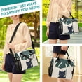 thumbnail image 5 of FORMRS Insulated Lunch Bag for Work School Unisex Large Capacity Cooler with Shoulder Strap, Black Cat Plants, 5 of 6