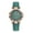 Green, variant on Womens Watch Bracelet Set Rose Gold Star Bracelets for Women Casual Leather Diamond Dial Quartz Wrist Watches