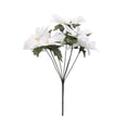 thumbnail image 1 of Artificial Flower Decor Poinsettia Simulation Bouquet Realistic For Indoor Outdoor  Wire Christmas Tree Decorations, 1 of 24