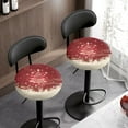 thumbnail image 3 of ZIATUBLE Christmas Trees Music Bar Stool Slipcovers Soft Bar Stool Seat Cover 2 Pack Dustproof Seat Cover for Vanity Chair 12-14 Inch Stool Seat Replacement Cover Fit for Round Stool, 3 of 6