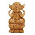 thumbnail image 3 of SAI DECORATIVE Wooden Ganesha Statue for Home Temple Decoration, Pooja Items, Ganpai Idol, Items (Lotus), 3 of 3