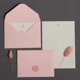 thumbnail image 4 of Un paquete de 5 (19 × 13 cm) sobres románticos de color rosa, sobres pequeños y exquisitos, frescos, sencillos, románticos, cartas de amor, paquetes de papelería, pegatinas con sello de cera para bod, 4 of 5