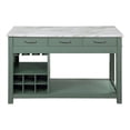 Furniture of America Olive Wood Extendable Counter Height Dining Table ...