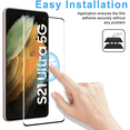 thumbnail image 3 of for Galaxy S21 S21+ Plus S22 S22+ S22 Ultra 5G Tempered Glass Screen Protector & Camera Lens Protectors, Anti-Scratch, Anti-Fingerprint, Bubble Free, 3 of 8