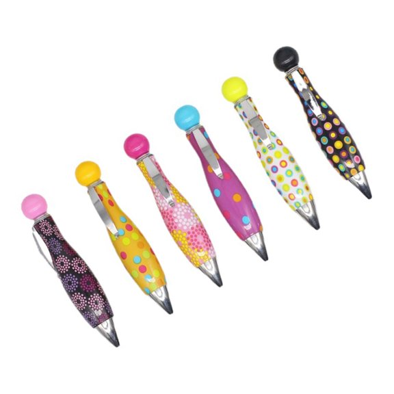 Jesscasday 6 Pcs Ballpoint Pen Smooth Writing Pen Big Fat Pen Short Fat Pen Elegant Fat Pen